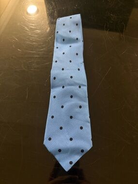 Bijan Tie Mens Blue 100% Silk Italy Made Luxury Vtg